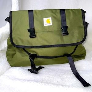 Green Carhartt Messenger bag 13x17in